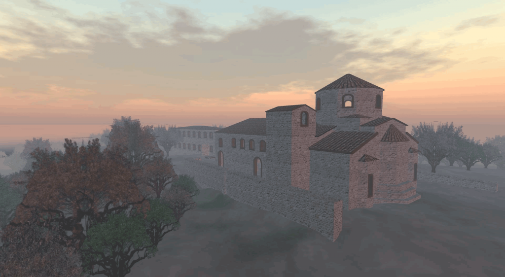 The reconstruction of Sparta Basilica. 