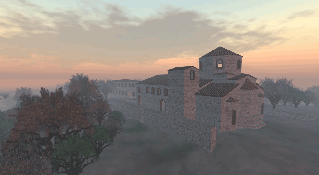 The reconstruction of Sparta Basilica.